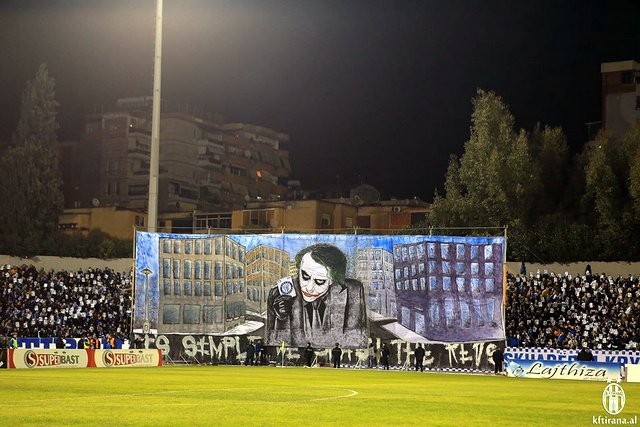 Fanatics of Football on X: KF Tirana at KF Egnatia #ultras