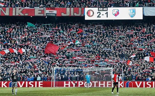 krijgen gerucht banner Feyenoord - Utrecht 24.04.2016