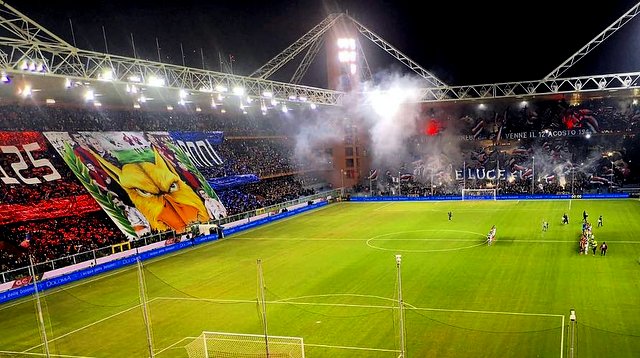 GENOVA - NOV 10, 2018: Genoa Celebrates The Goal. C.F.C Genoa