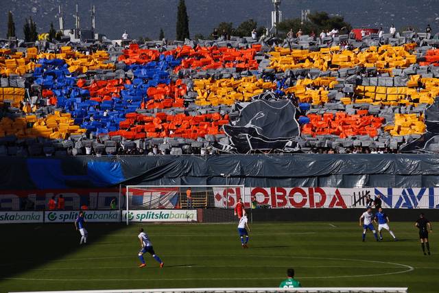 Hajduk Split and Dinamo Zagreb share the points in the big Croatian derby 