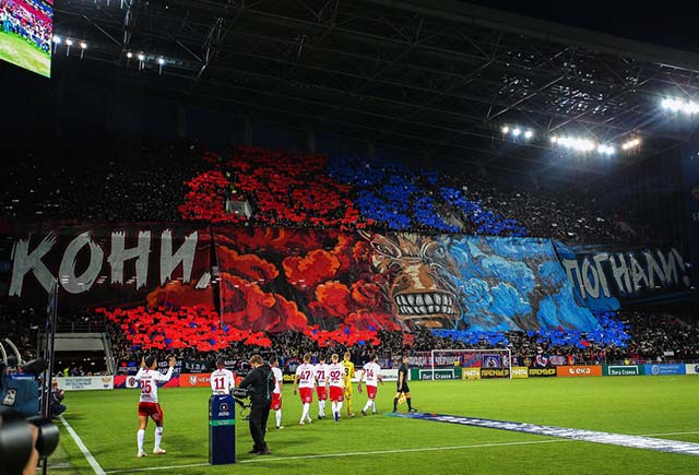 ULTRAS-TIFO.net - Good night from Spartak Moscow!