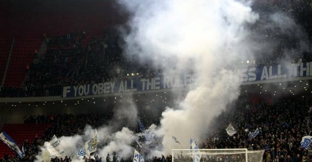 Fanatics of Football on X: KF Tirana at KF Egnatia #ultras