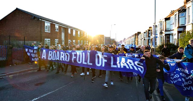 everton fan protest