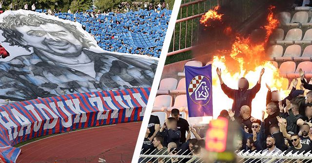 Hajduk Split x Dinamo Zagreb Mosaico da Torcida Split hoje, no