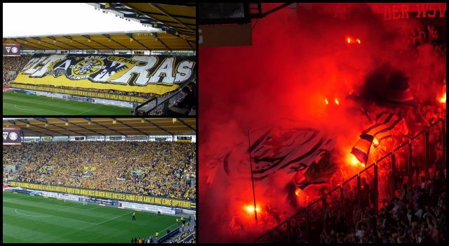 🟡⚫ ATMOSPHERE ULTRAS DYNAMO DRESDEN PYRO SHOW